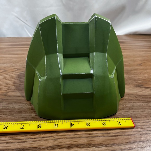 Disguise Halo Master Chief Helmet Kids Costume Prop Replica 2020 Green - Picture 8 of 9